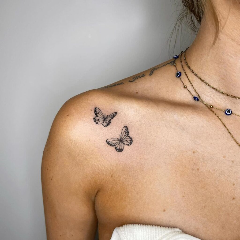 butterfly tattoos women top 